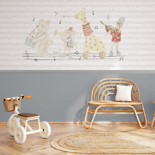 Toy Band Mural – half wall