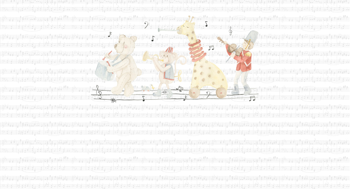 Toy Band Mural – colorful – 500x270 cm