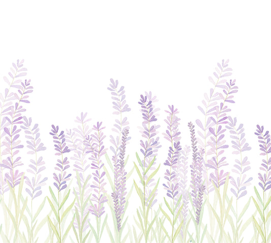 Lavender Mural – lilac – 300x270 cm