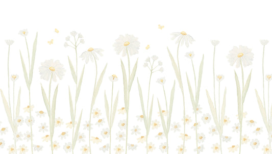 Daisies Mural – yellow – 300x170 cm