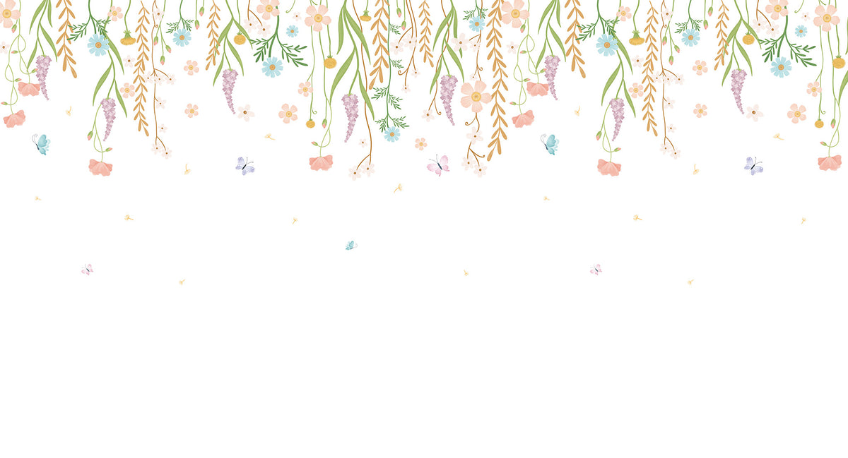 Sheepy Magic Flowers Mural – colorful – 500x270 cm