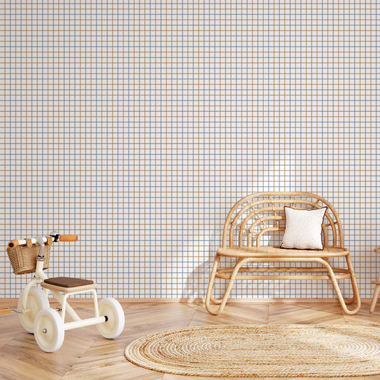 Checkered Wallpaper – blue
