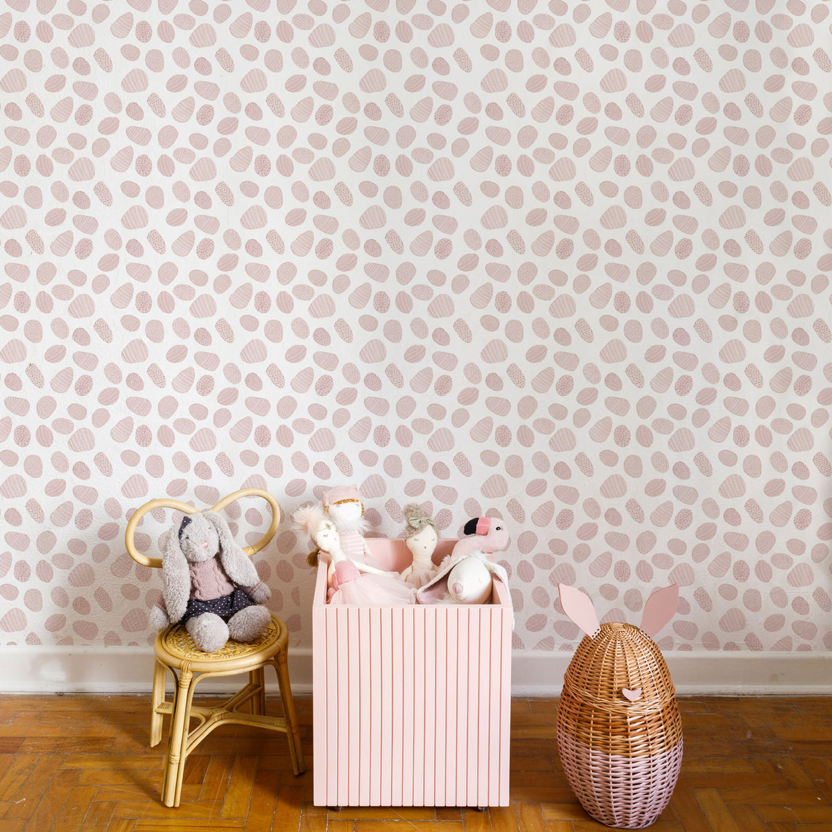 Pebbles Wallpaper – pink