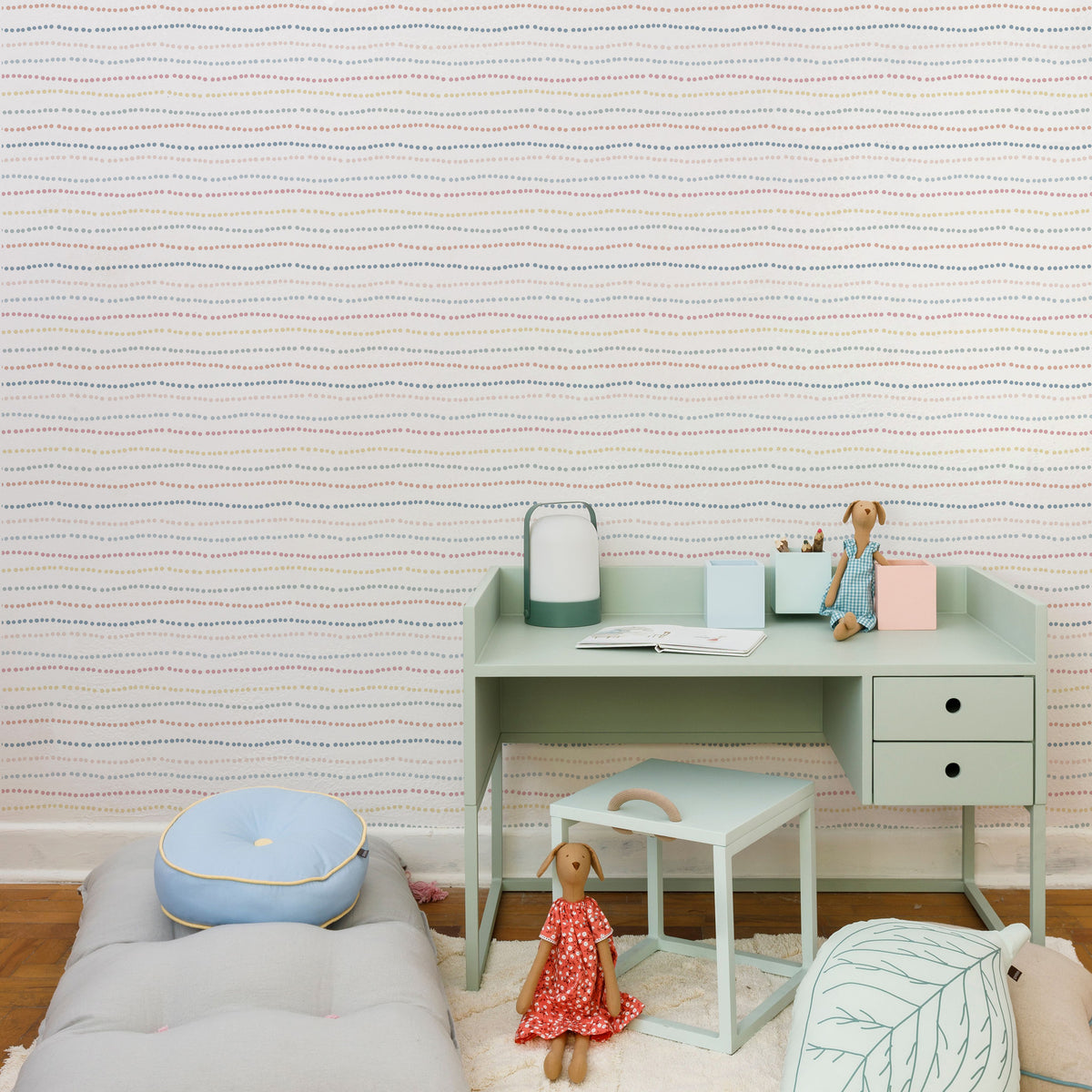 Sheepy Dot Dot Dot Wallpaper – colorful