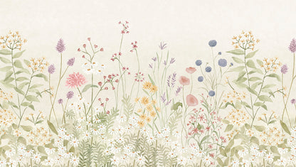 Lush Garden Mural – colorful – 300x170 cm