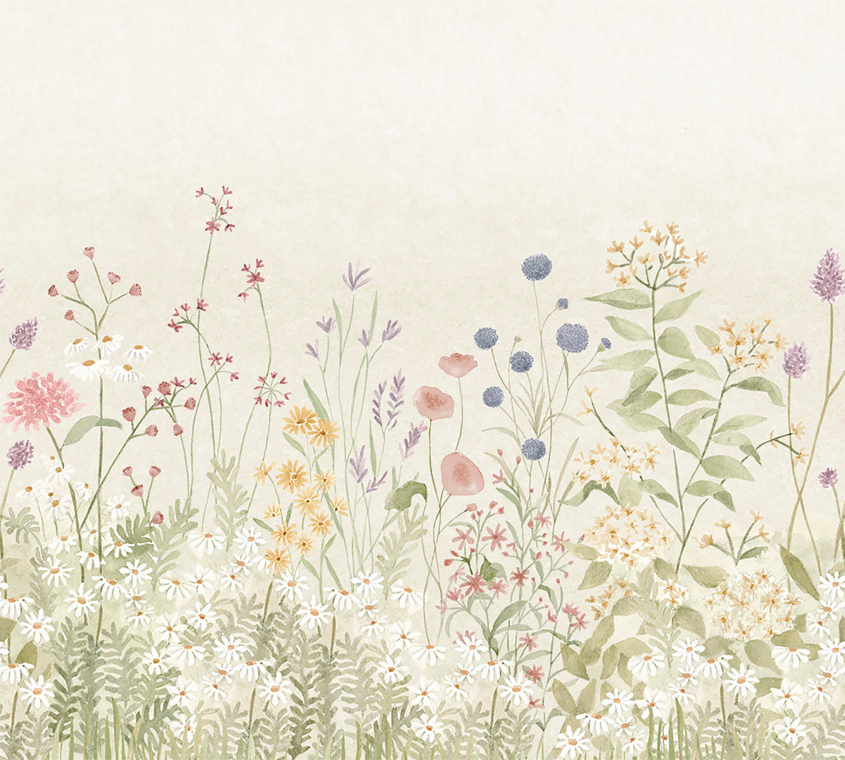 Lush Garden Mural – colorful – 300x270 cm