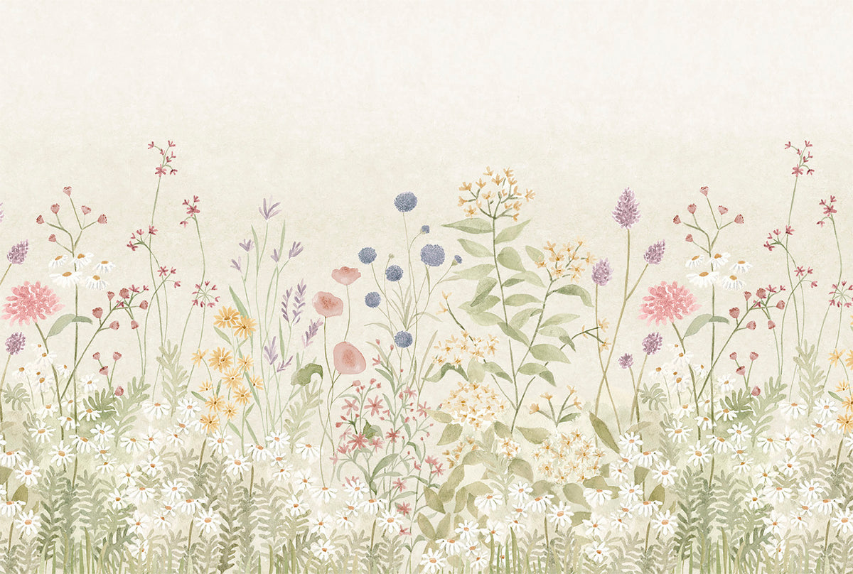 Lush Garden Mural – colorful – 400x270 cm