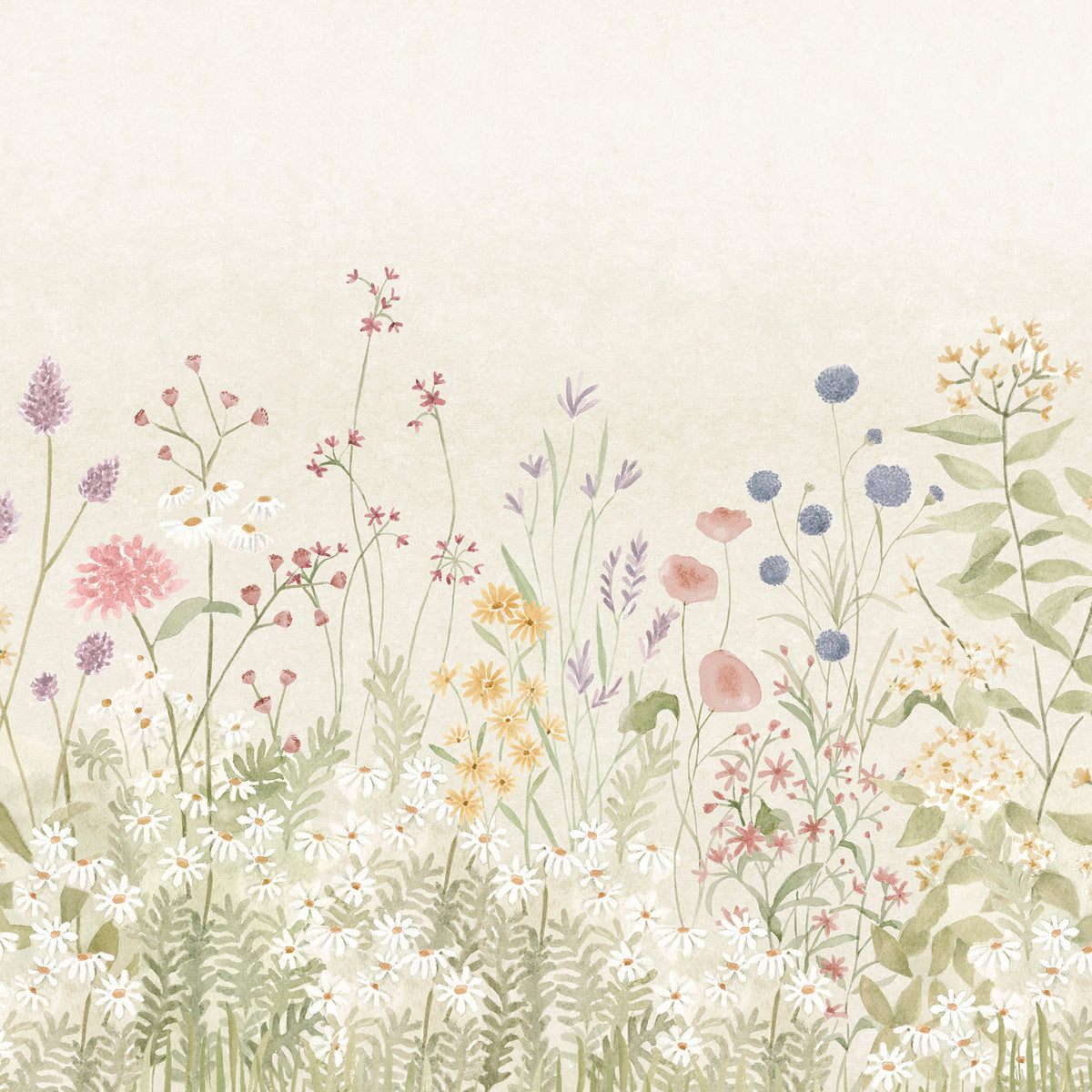 Lush Garden Mural – colorful