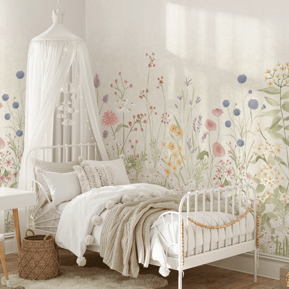 Lush Garden Mural – colorful