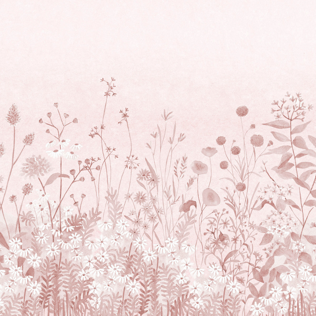Lush Garden Mural – pink