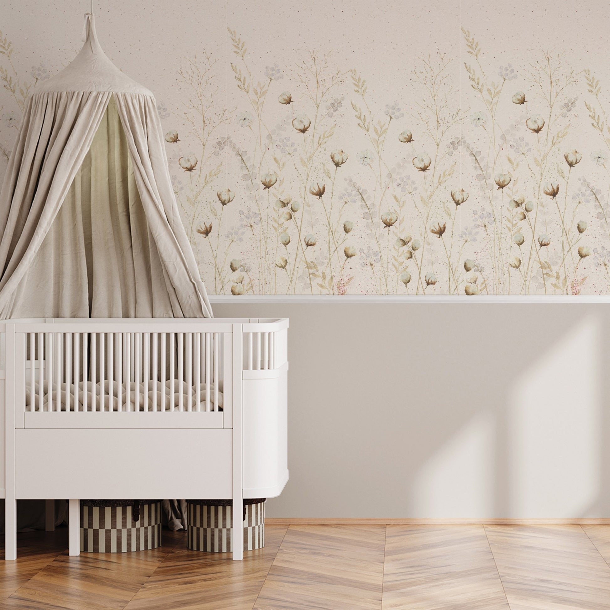 Papel de parede Algodão Jardim