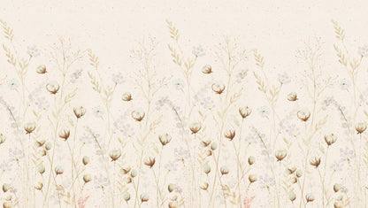 Cotton Garden Mural – beige – 300x170 cm