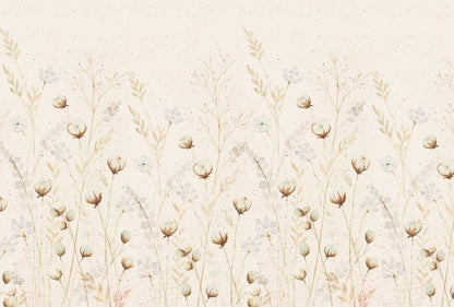 Cotton Garden Mural – beige – 400x270 cm