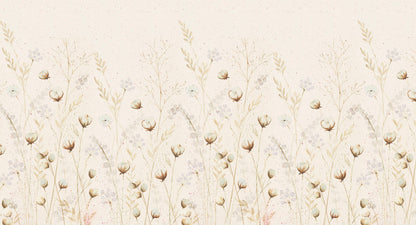 Cotton Garden Mural – beige – 500x270 cm