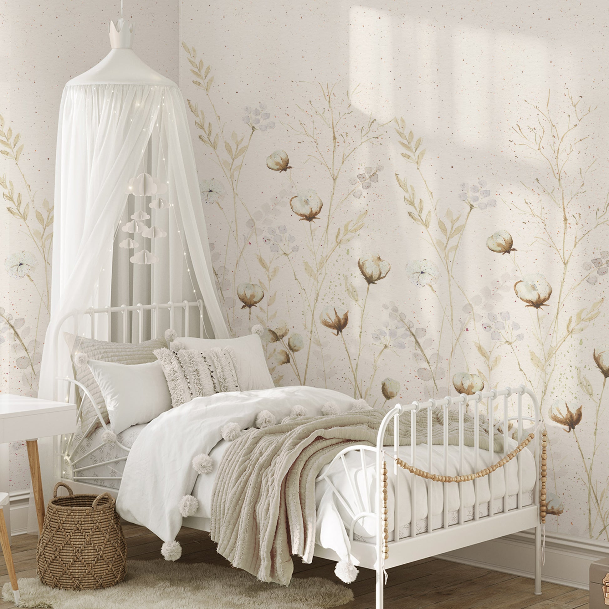 Papel de parede Algodão Jardim