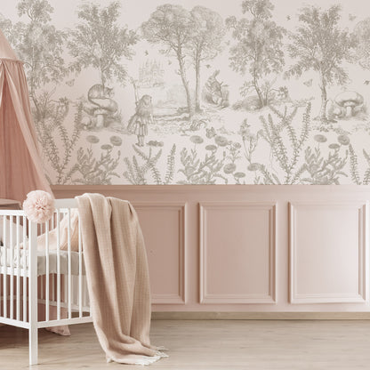 Arteo Alice Mural – beige – half wall