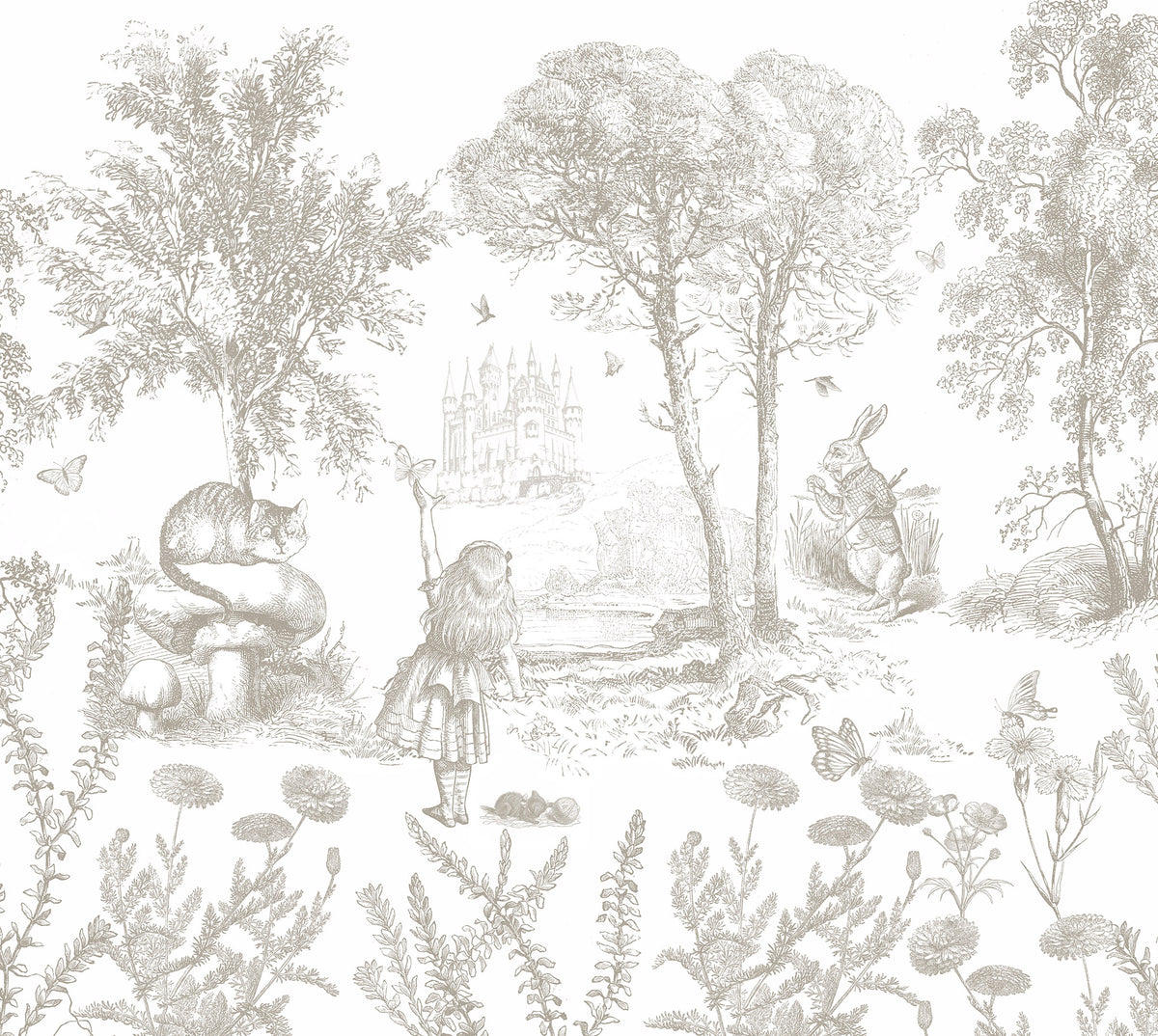 Arteo Alice Mural – beige – 300x270 cm