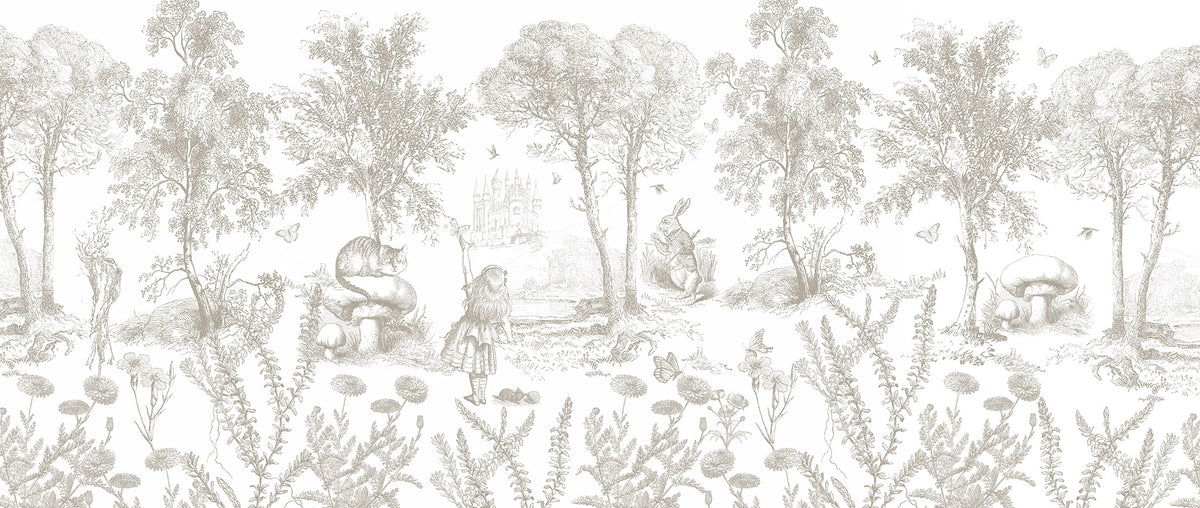 Arteo Alice Mural – beige – 400x170 cm