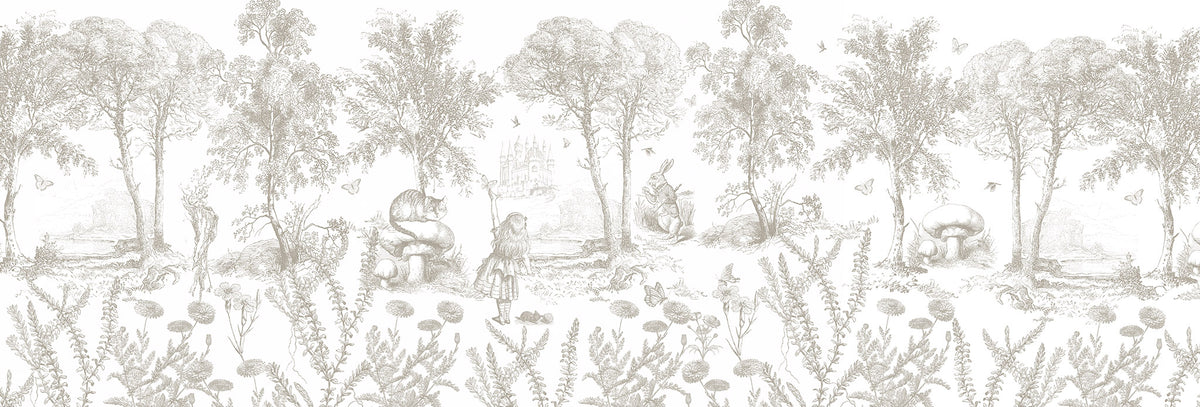 Arteo Alice Mural – beige – 500x170 cm