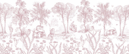 Arteo Alice Mural – pink – 400x170 cm