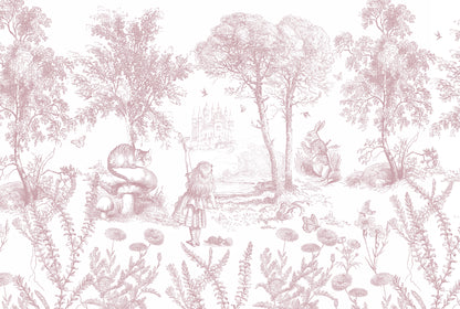 Arteo Alice Mural – pink – 400x270 cm