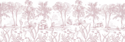 Arteo Alice Mural – pink – 500x170 cm