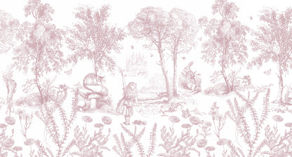 Arteo Alice Mural – pink – 500x270 cm