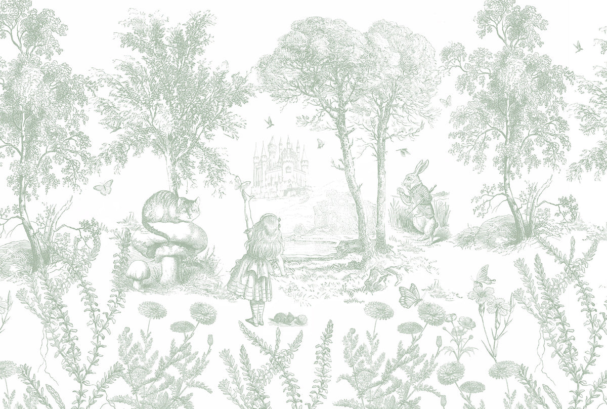 Arteo Alice Mural – green – 400x270 cm