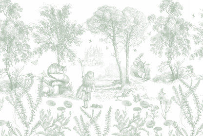Arteo Alice Mural – green – 400x270 cm