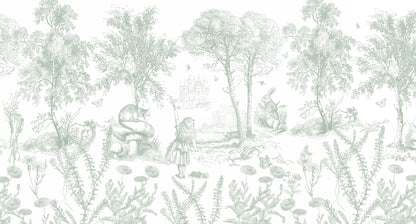 Arteo Alice Mural – green – 500x270 cm