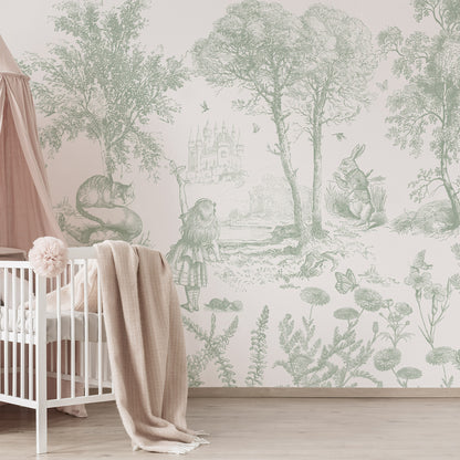 Arteo Alice Mural – green