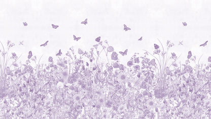 Arteo Garden Mural – lilac – 300x170 cm