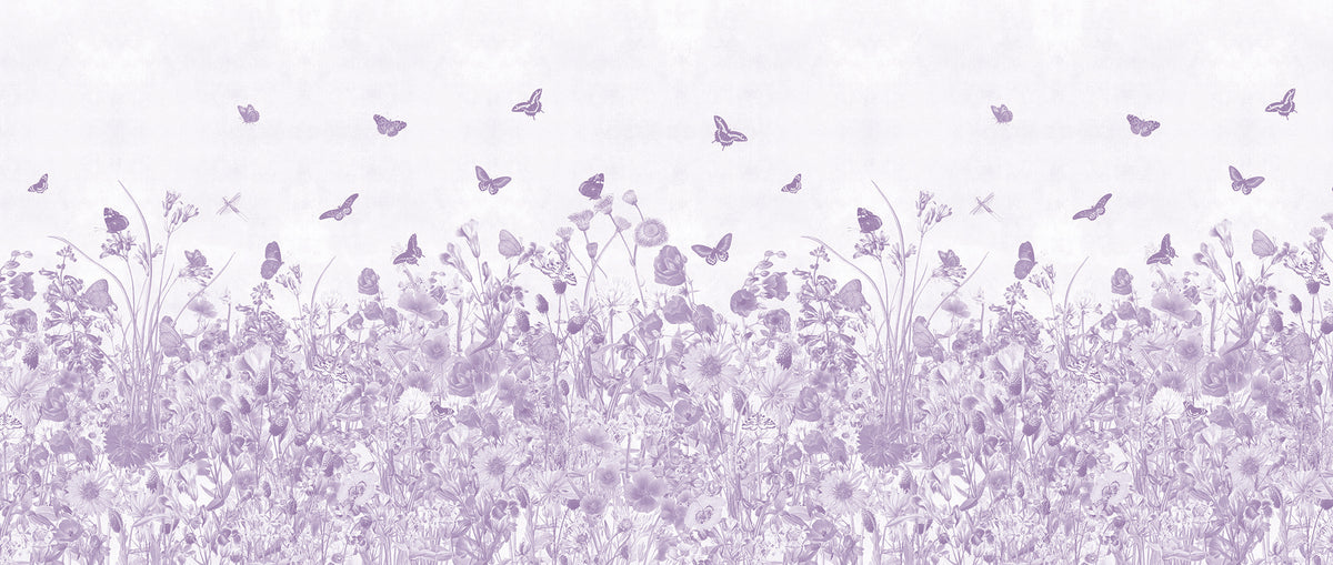 Arteo Garden Mural – lilac – 400x170 cm
