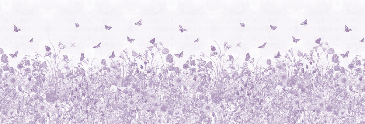 Arteo Garden Mural – lilac – 500x170 cm