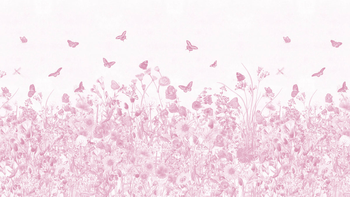 Arteo Garden Mural – pink – 300x170 cm