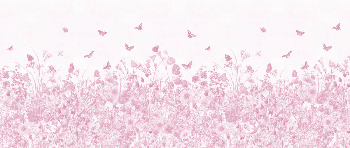 Arteo Garden Mural – pink – 400x170 cm