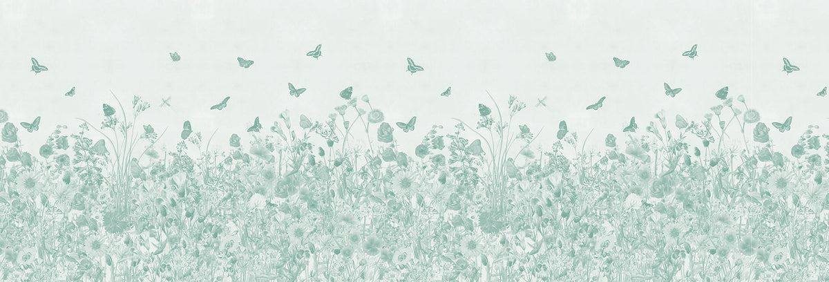 Arteo Garden Mural – green – 500x170 cm