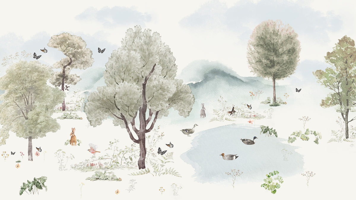 Mural de Parede Arteo Nórdico – cor colorido – 300x170 cm