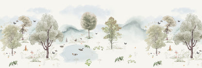 Mural de Parede Arteo Nórdico – cor colorido – 500x170 cm