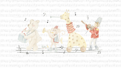 Toy Band Mural – colorful – 300x170 cm