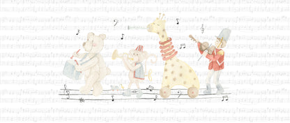 Toy Band Mural – colorful – 400x170 cm