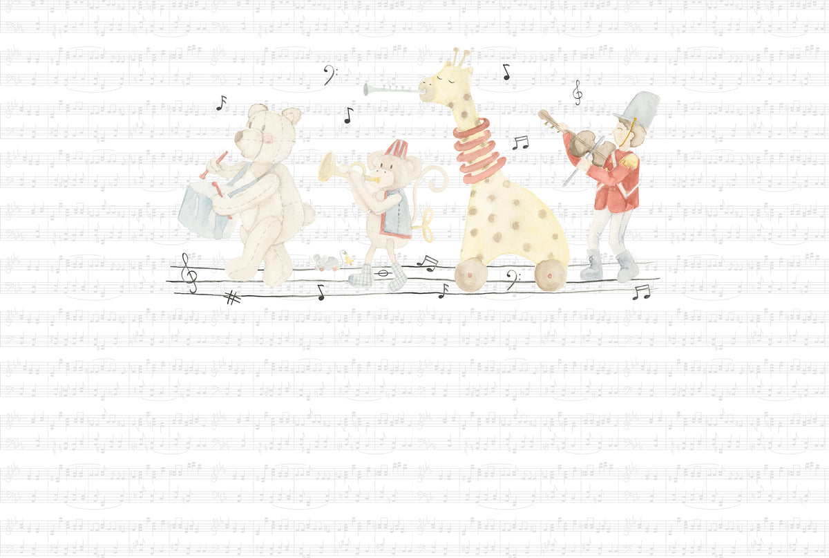 Toy Band Mural – colorful – 400x270 cm