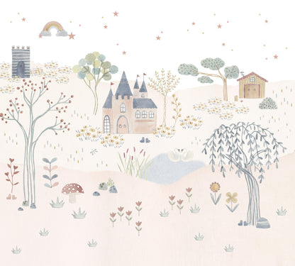 Castle Mural – colorful – 300x270 cm
