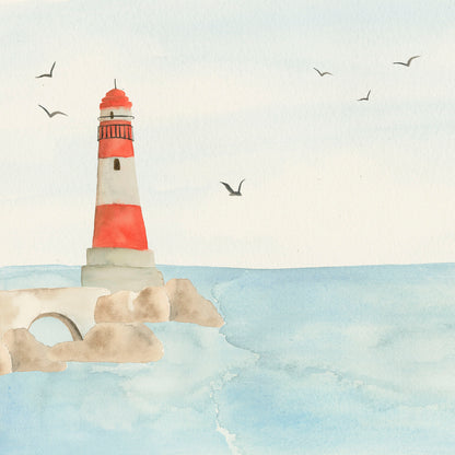 Beach Lighthouse Mural