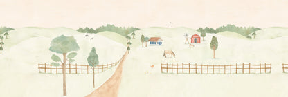 Farm Mural – colorful – 500x170 cm