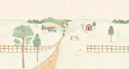 Farm Mural – colorful – 500x270 cm
