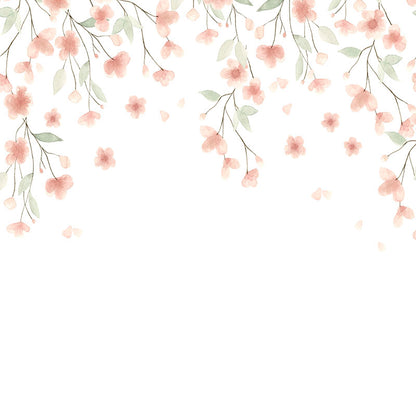 Floral Mural – salmon