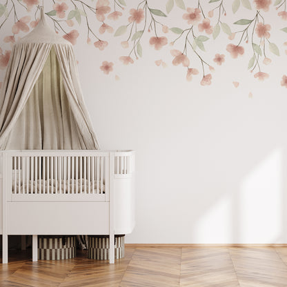 Floral Mural – salmon