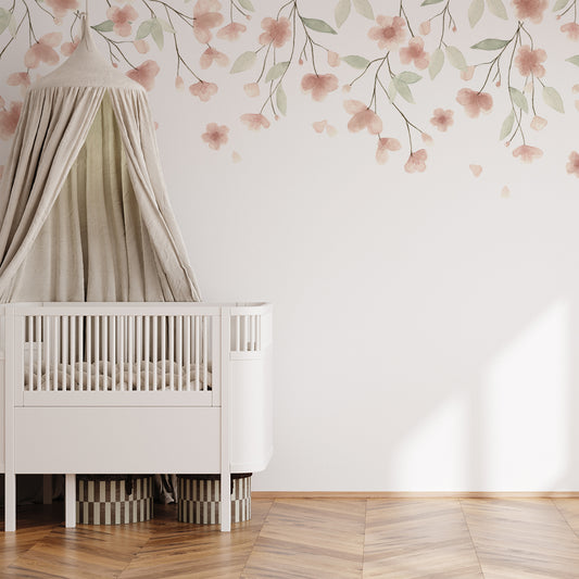 Floral Mural – salmon
