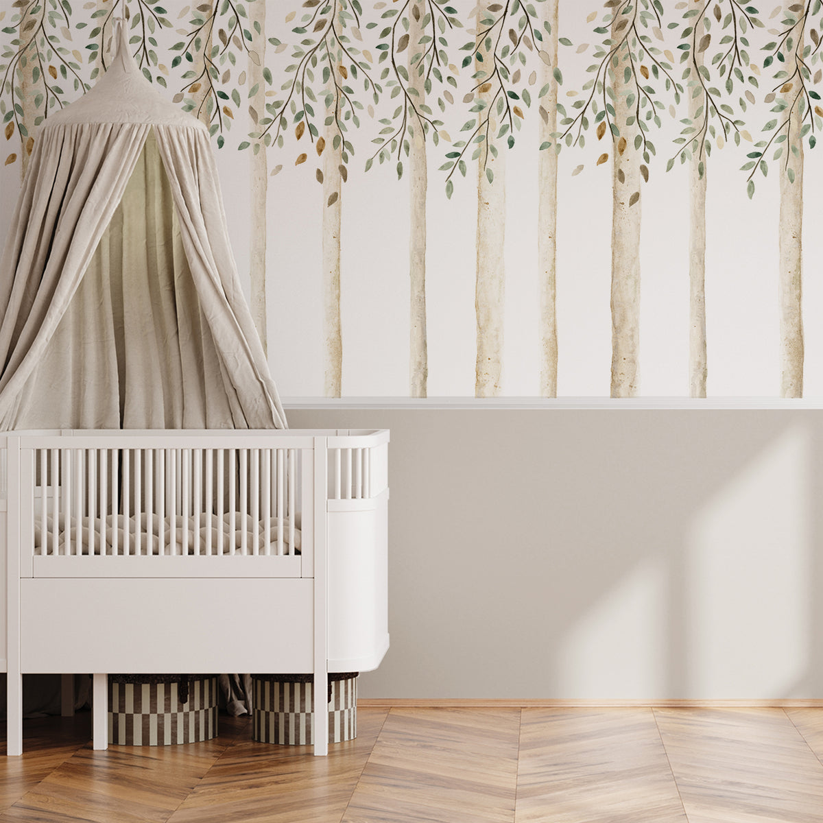 Autumn Forest Mural – half wall